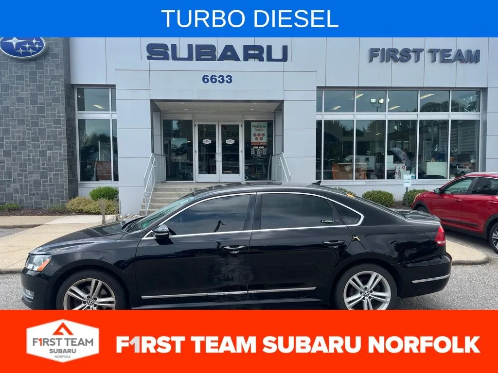 Black 2012 Volkswagen Passat TDI SEL Premium for sale in Norfolk, VA