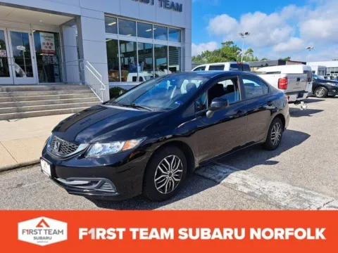 Black 2013 Honda Civic LX for sale in Norfolk, VA