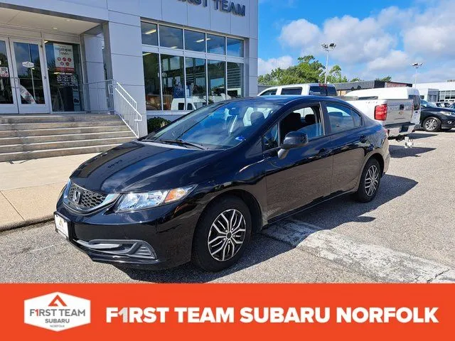 Black 2013 Honda Civic LX for sale in Norfolk, VA