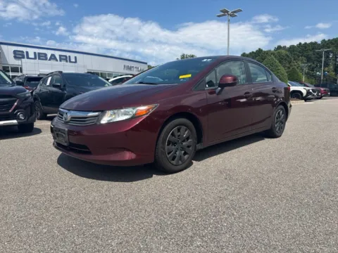 Red 2012 Honda Civic LX for sale in Suffolk, VA
