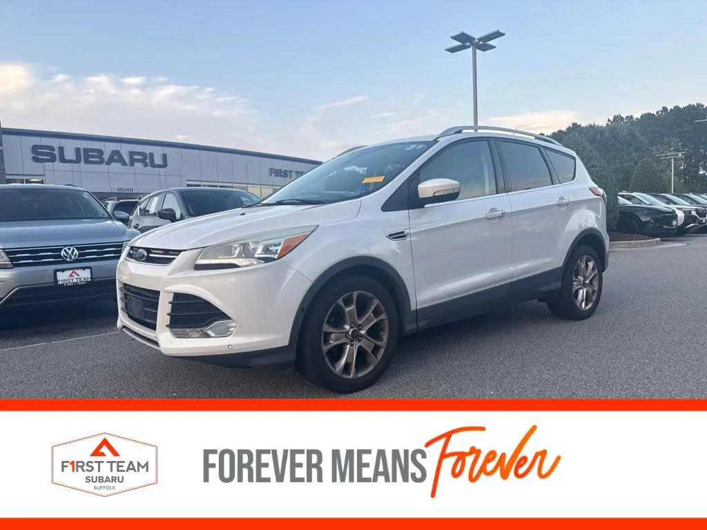 White 2014 Ford Escape Titanium for sale in Suffolk, VA