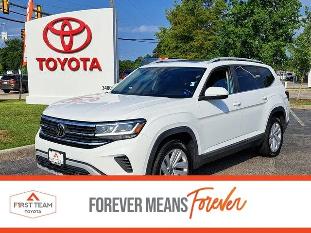 White 2021 Volkswagen Atlas SEL for sale in Chesapeake, VA