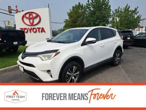 White 2018 Toyota RAV4 XLE for sale in Chesapeake, VA