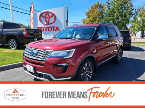 Red 2018 Ford Explorer Platinum for sale in Chesapeake, VA