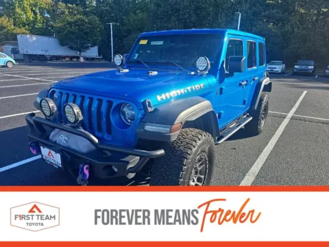 Blue 2022 Jeep Wrangler Unlimited High Tide for sale in Chesapeake, VA