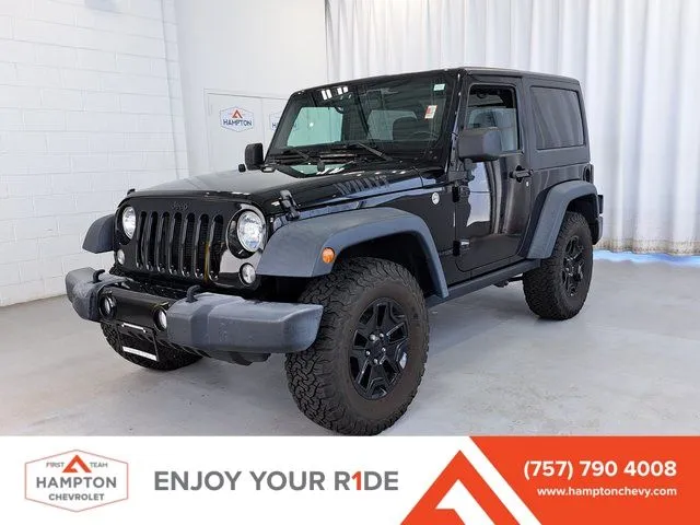 Black 2018 Jeep Wrangler JK Sport for sale in Hampton, VA