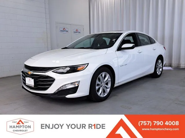 White 2024 Chevrolet Malibu LT for sale in Hampton, VA