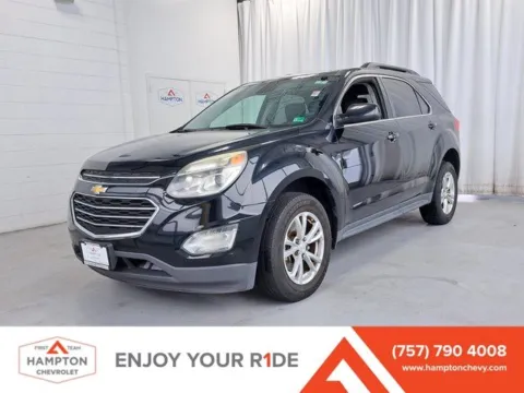 Black 2017 Chevrolet Equinox LT for sale in Hampton, VA