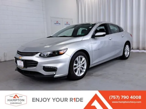 Silver 2017 Chevrolet Malibu LT for sale in Hampton, VA