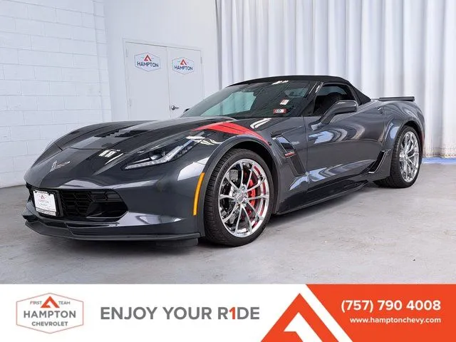 Gray 2017 Chevrolet Corvette Grand Sport for sale in Hampton, VA