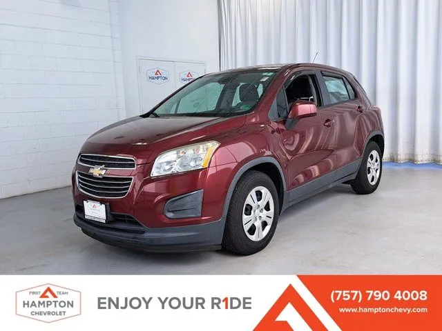 Red 2016 Chevrolet Trax LS for sale in Hampton, VA