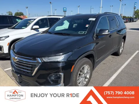 Black 2023 Chevrolet Traverse LT for sale in Hampton, VA