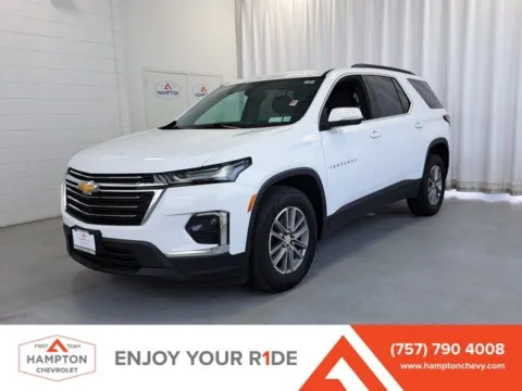 White 2023 Chevrolet Traverse LT for sale in Hampton, VA