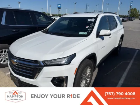 White 2023 Chevrolet Traverse LT for sale in Hampton, VA