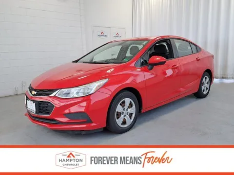 Red 2017 Chevrolet Cruze LS for sale in Hampton, VA