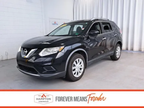 Black 2016 Nissan Rogue S for sale in Hampton, VA