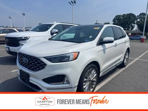 White 2024 Ford Edge Titanium for sale in Hampton, VA