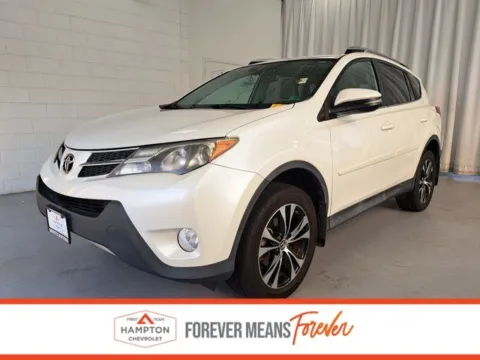 White 2015 Toyota RAV4 Limited for sale in Hampton, VA