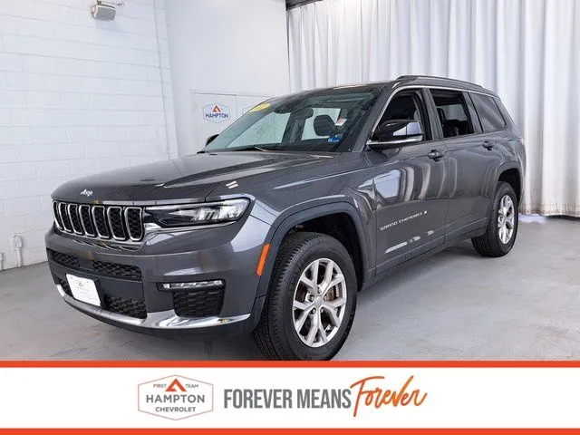 Gray 2022 Jeep Grand Cherokee L Limited for sale in Hampton, VA