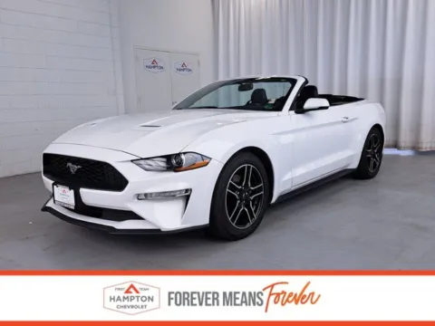 White 2020 Ford Mustang EcoBoost Premium for sale in Hampton, VA