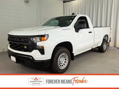 White 2025 Chevrolet Silverado 1500 WT for sale in Hampton, VA