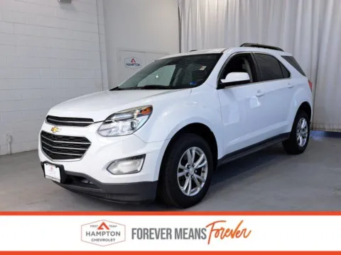 White 2017 Chevrolet Equinox LT for sale in Hampton, VA