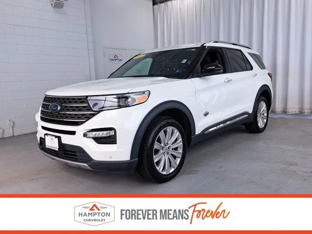 White 2022 Ford Explorer King Ranch for sale in Hampton, VA