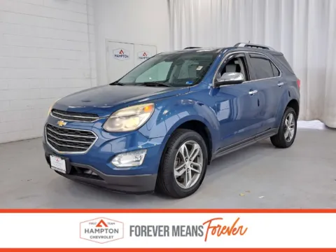 Blue 2016 Chevrolet Equinox LTZ for sale in Hampton, VA