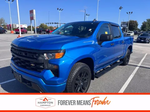 Blue 2022 Chevrolet Silverado 1500 Custom for sale in Hampton, VA