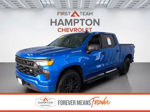 Blue 2022 Chevrolet Silverado 1500 Custom for sale in Hampton, VA