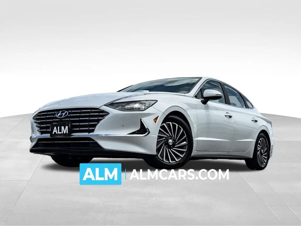 White 2021 Hyundai Sonata Hybrid Limited for sale in Athens, GA