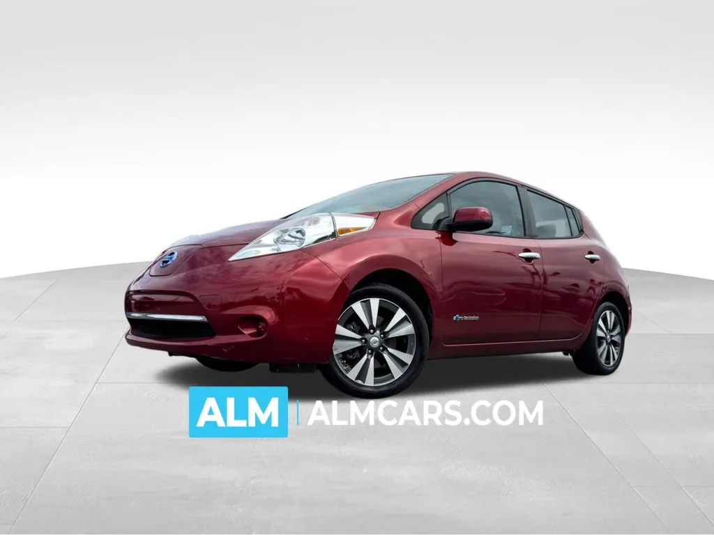 Red 2015 Nissan Leaf SV for sale in Athens, GA