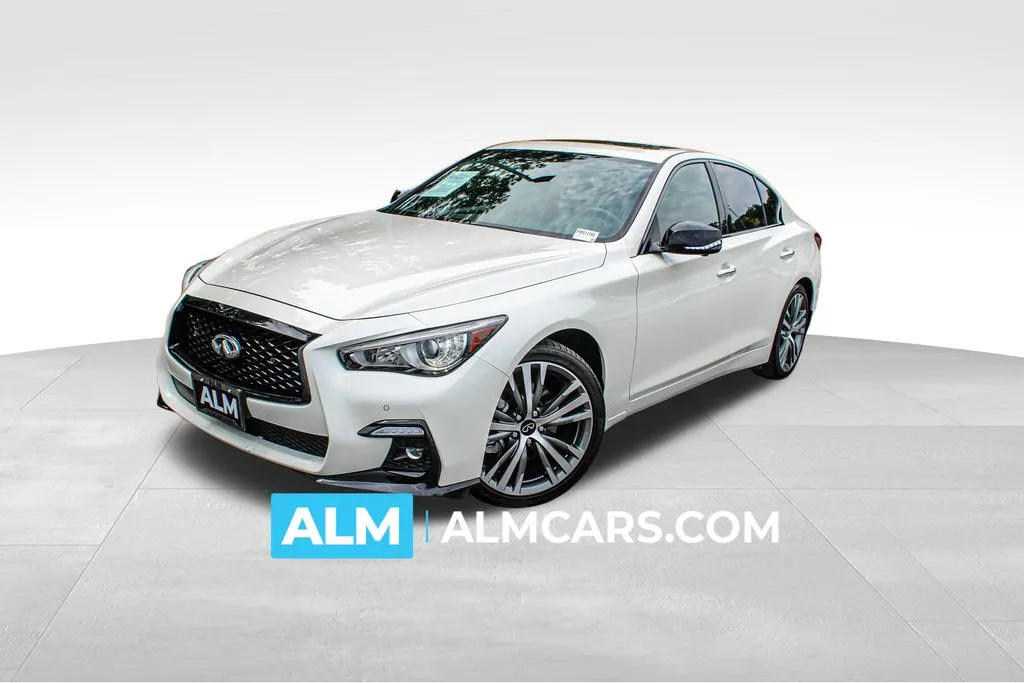 White 2023 INFINITI Q50 SENSORY for sale in Buford, GA