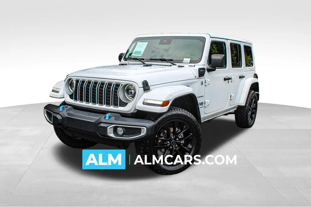 White 2024 Jeep Wrangler Sahara 4xe for sale in Buford, GA