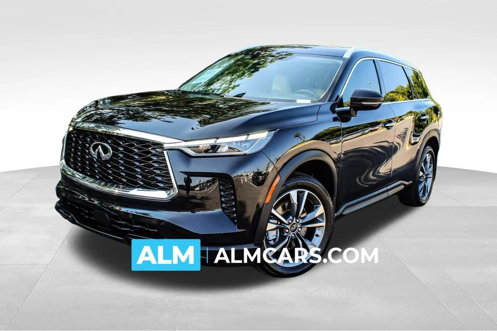 Black 2023 INFINITI QX60 LUXE for sale in Buford, GA
