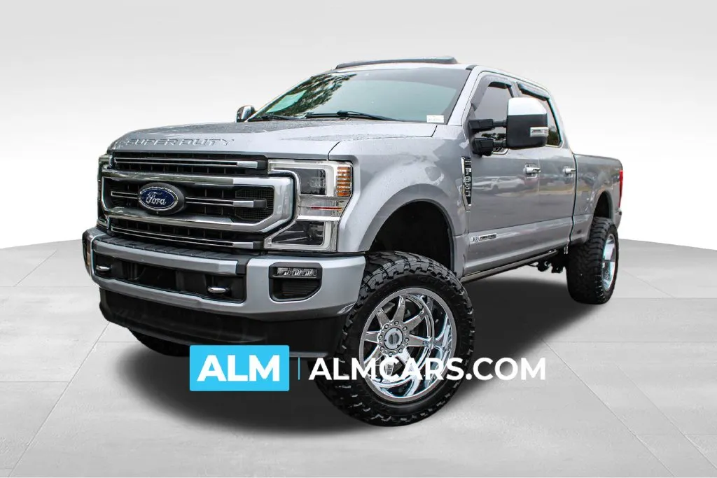 Silver 2020 Ford F-350SD Platinum for sale in Buford, GA