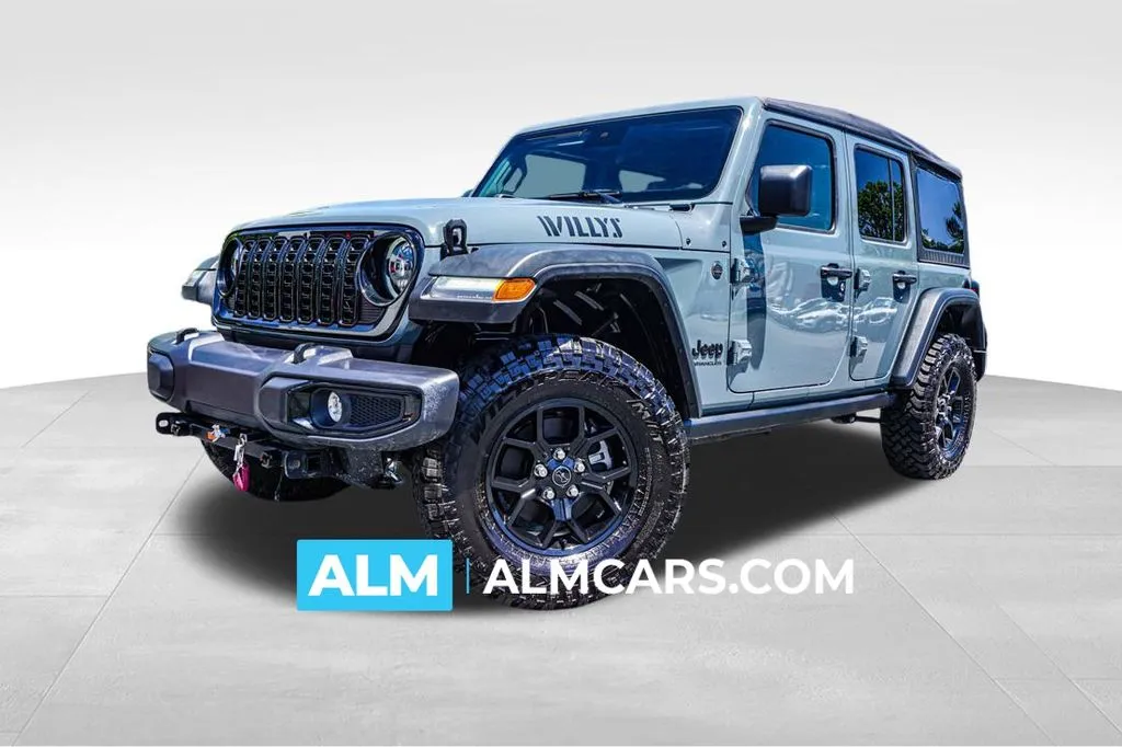 Blue 2025 Jeep Wrangler Willys for sale in Kennesaw, GA