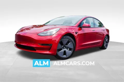 Red 2021 Tesla Model 3 Standard Range Plus for sale in Kennesaw, GA