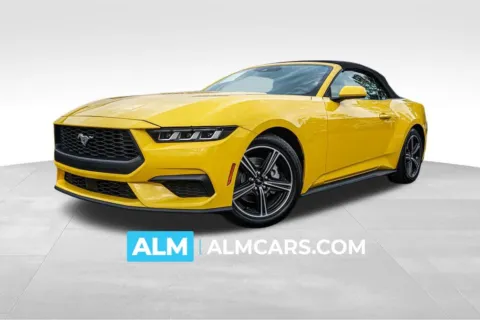 Yellow 2024 Ford Mustang EcoBoost Premium for sale in Kennesaw, GA