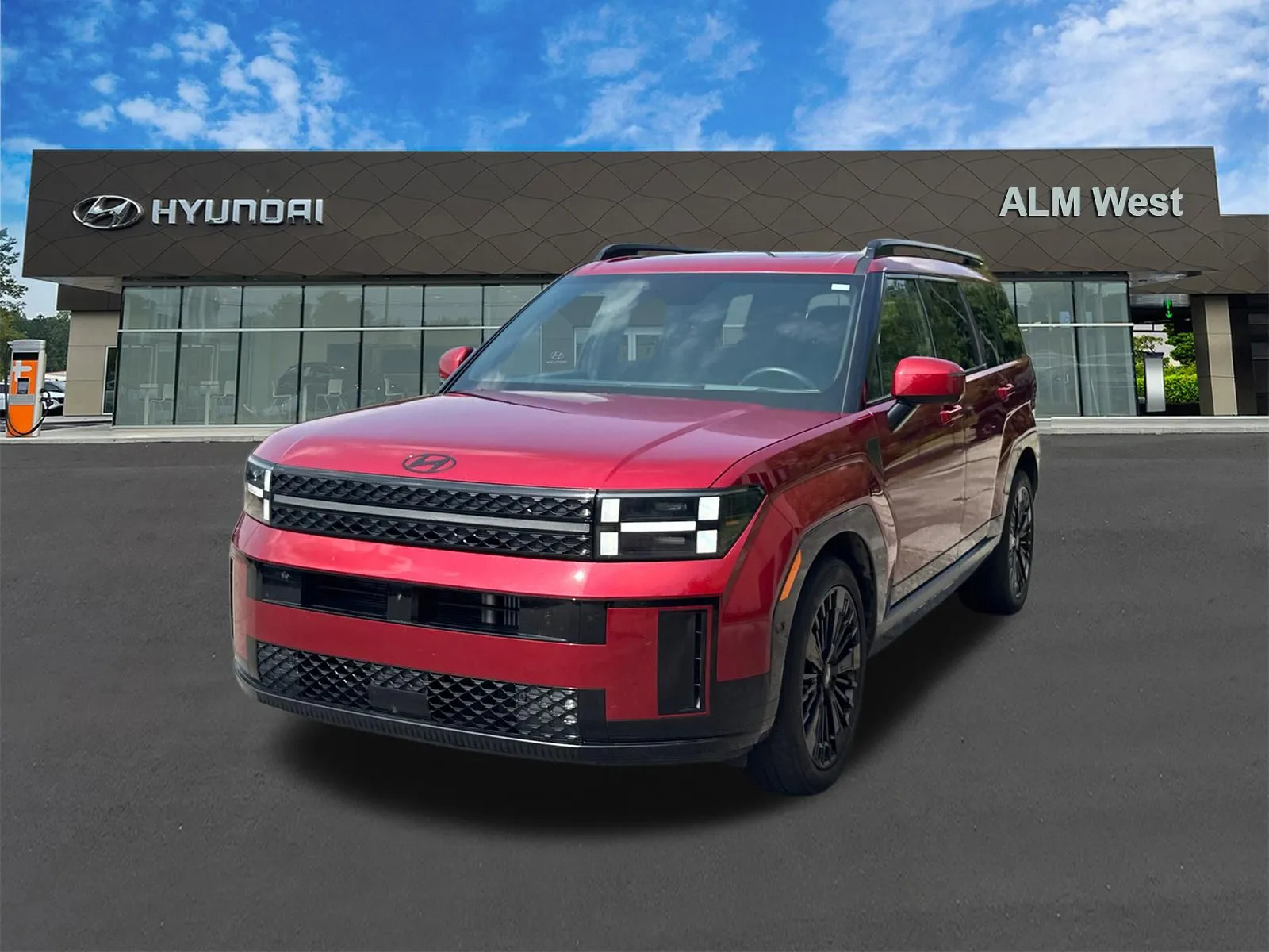 Red 2025 Hyundai Santa Fe Hybrid Calligraphy for sale in Lithia Springs, GA