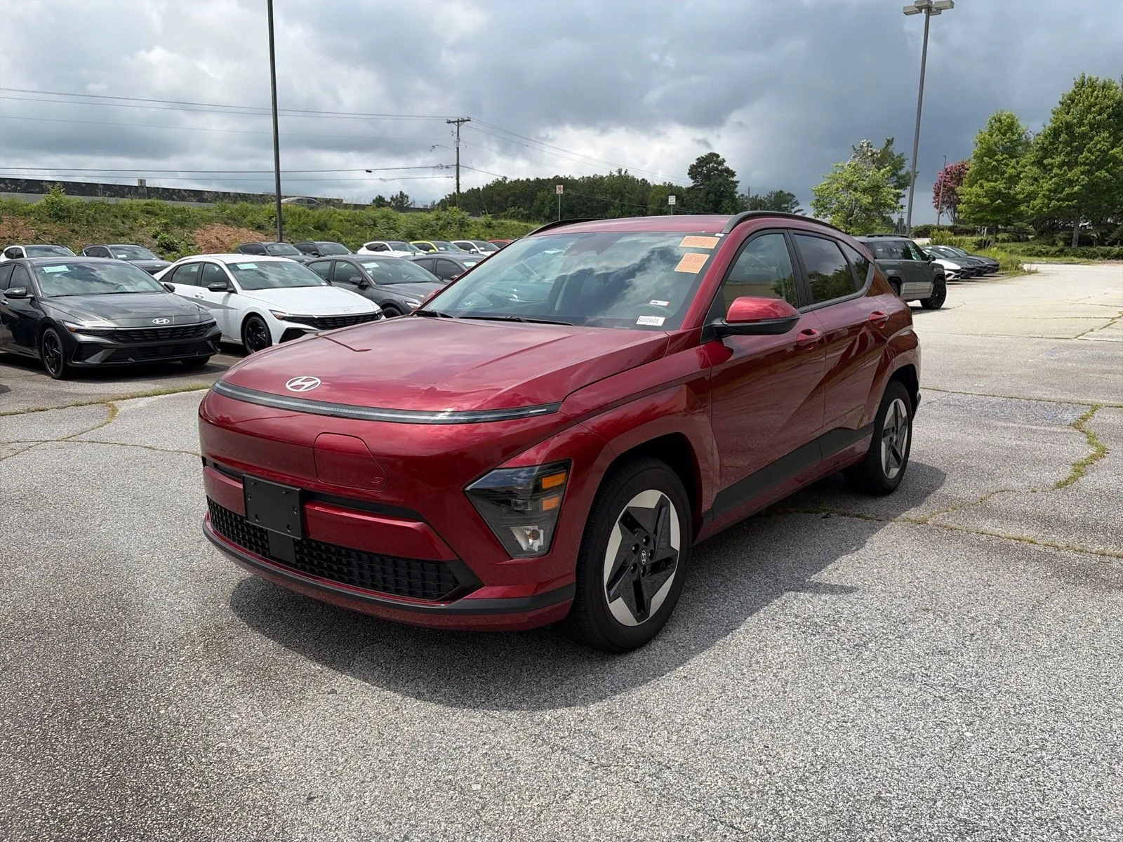 Red 2025 Hyundai Kona Electric SEL for sale in Lithia Springs, GA