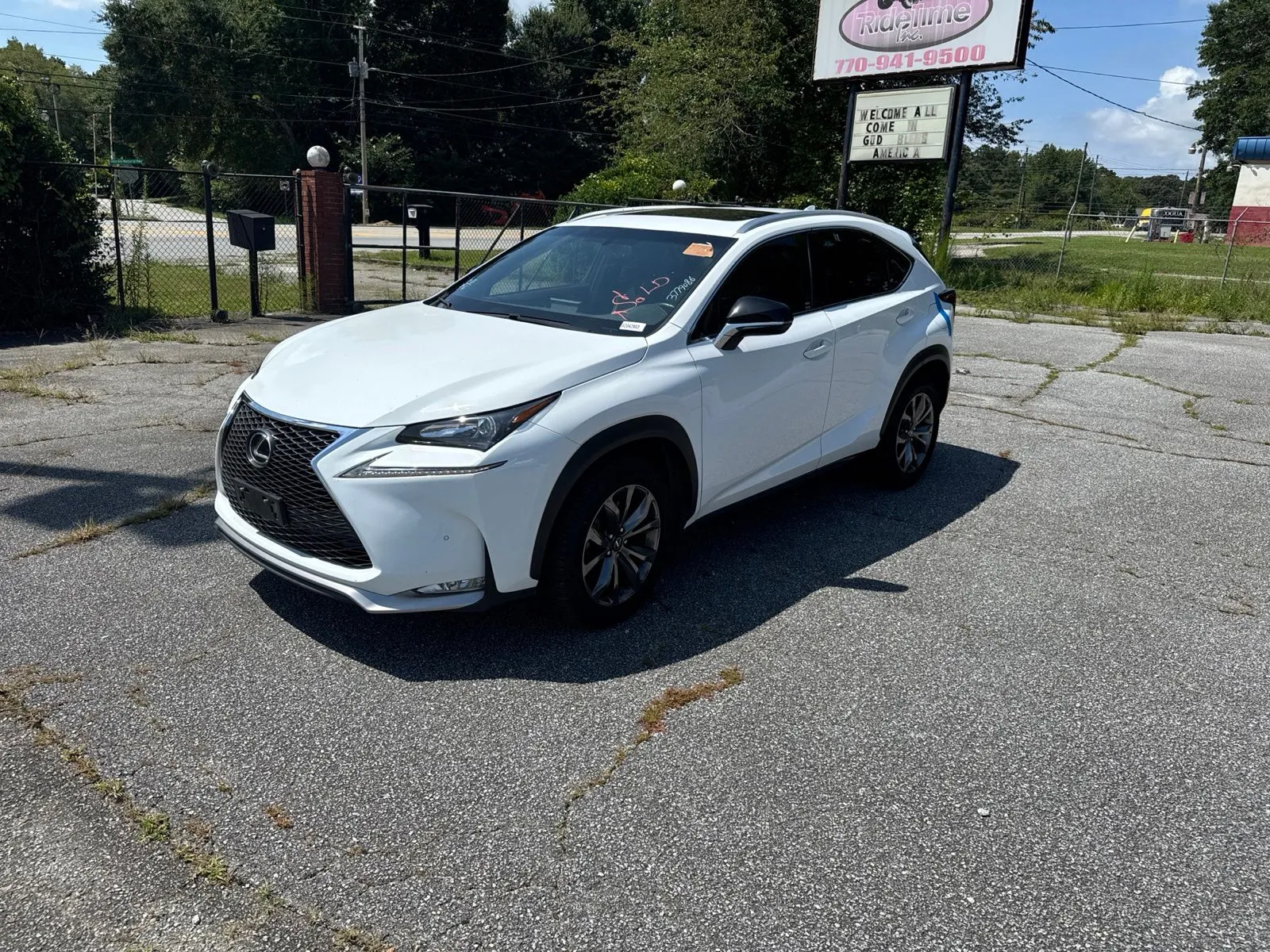 White 2016 Lexus NX 200t F Sport for sale in Lithia Springs, GA