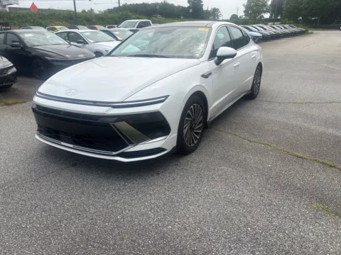 White 2024 Hyundai Sonata Hybrid Limited for sale in Lithia Springs, GA