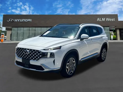 White 2022 Hyundai Santa Fe Hybrid Limited for sale in Lithia Springs, GA