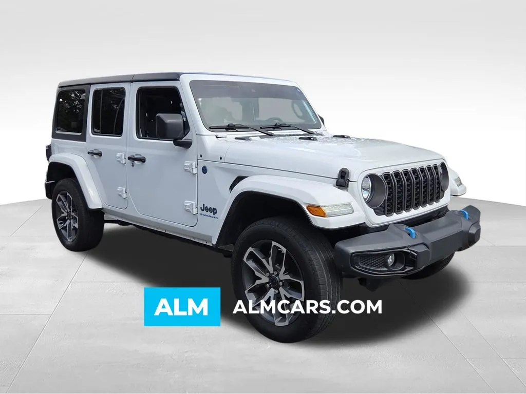 White 2024 Jeep Wrangler Sport S 4xe for sale in Macon, GA