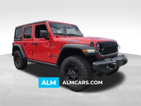 Red 2025 Jeep Wrangler Willys 4xe for sale in Macon, GA