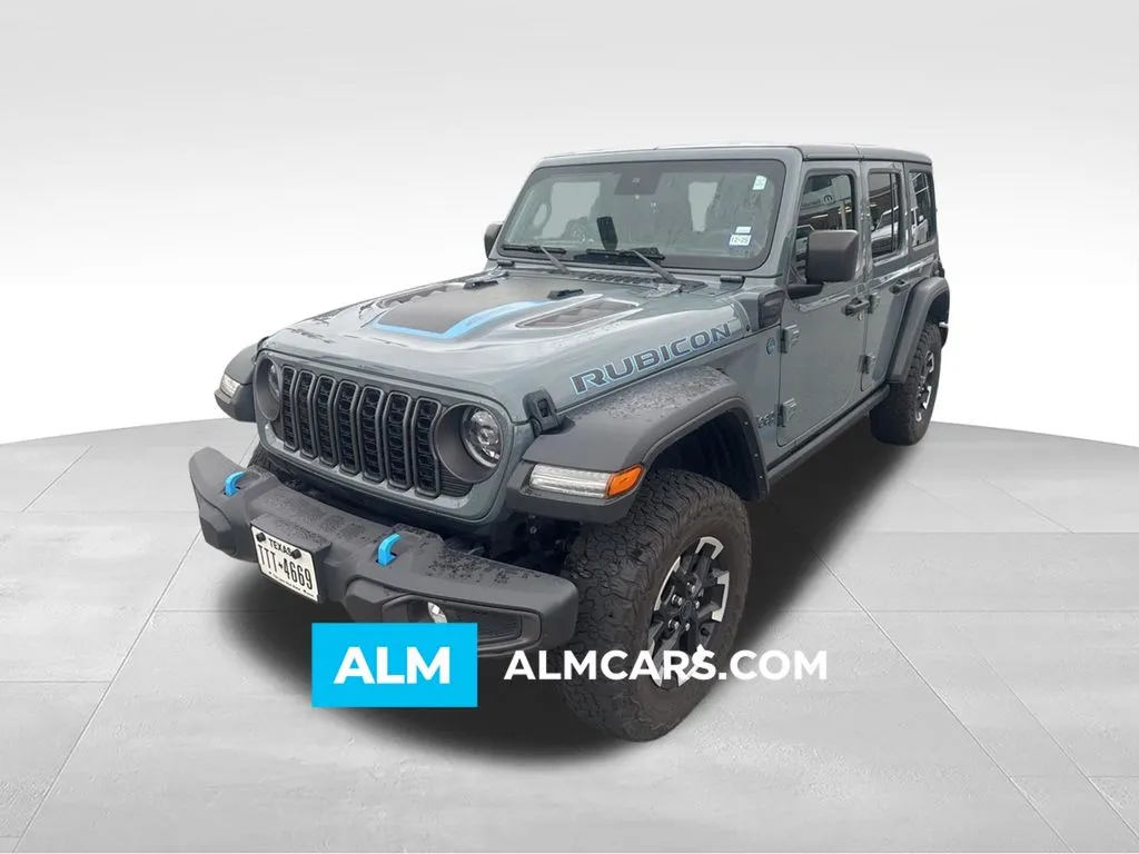 Gray 2024 Jeep Wrangler Rubicon 4xe for sale in Macon, GA