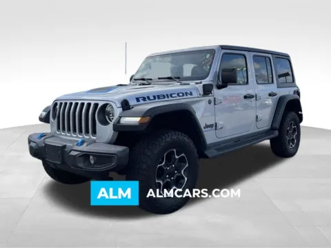 Silver 2023 Jeep Wrangler Rubicon 4xe for sale in Macon, GA