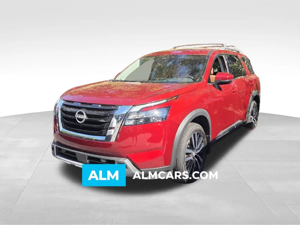 Red 2025 Nissan Pathfinder Platinum for sale in Macon, GA