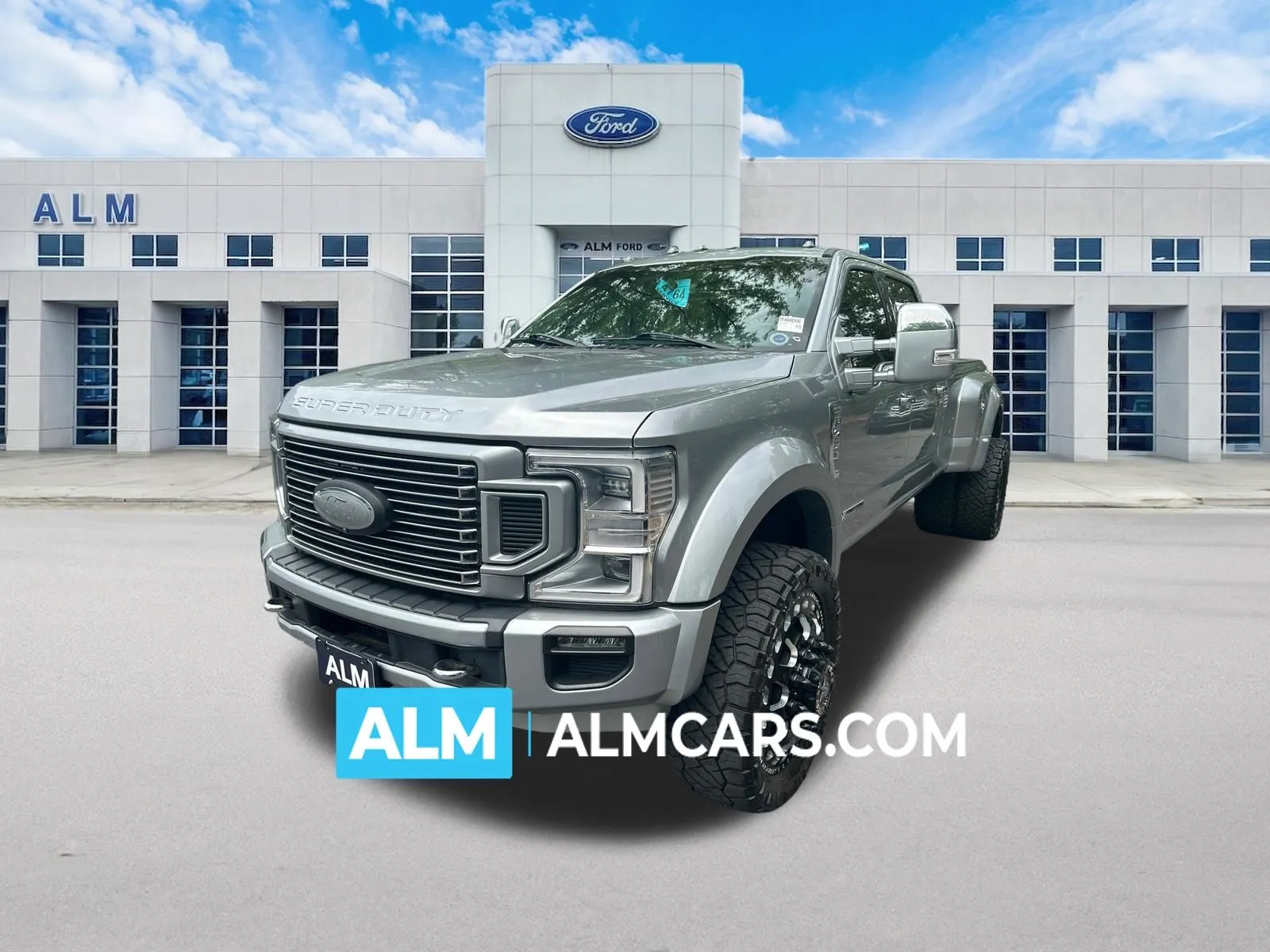 Silver 2022 Ford F-450SD Platinum for sale in Marietta, GA